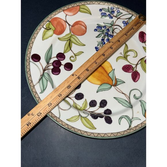 Dansk Umbrian Fruits Dinnerware Plate 11" Made In Portugal Microwave & Dishwashe - Picture 2 of 4